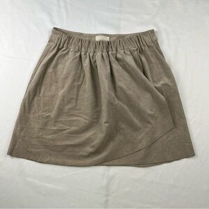 Wilfred Free - Women’s Wrap Skirt - Vegan/Fake Suede - Medium - Tan